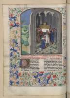 Francais 78, fol. 70v, Couronnement de Charles VI